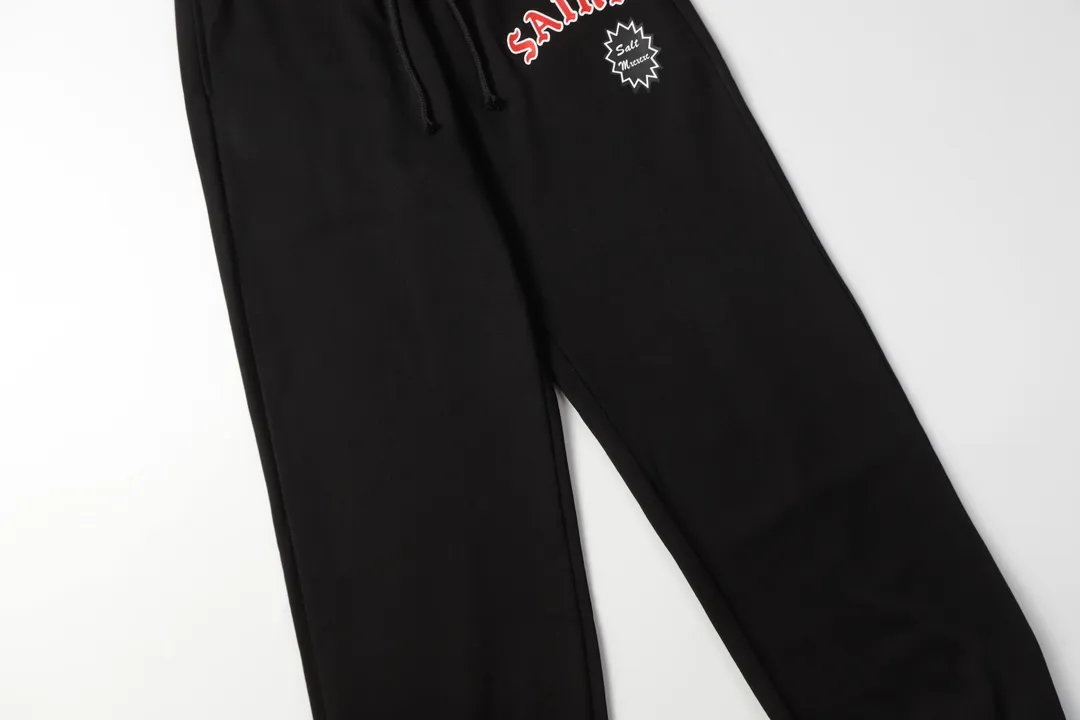 Saint Michael series of fashionable casual long sweatpants Style number: 247P190 Color: Black Size: S M L XL
